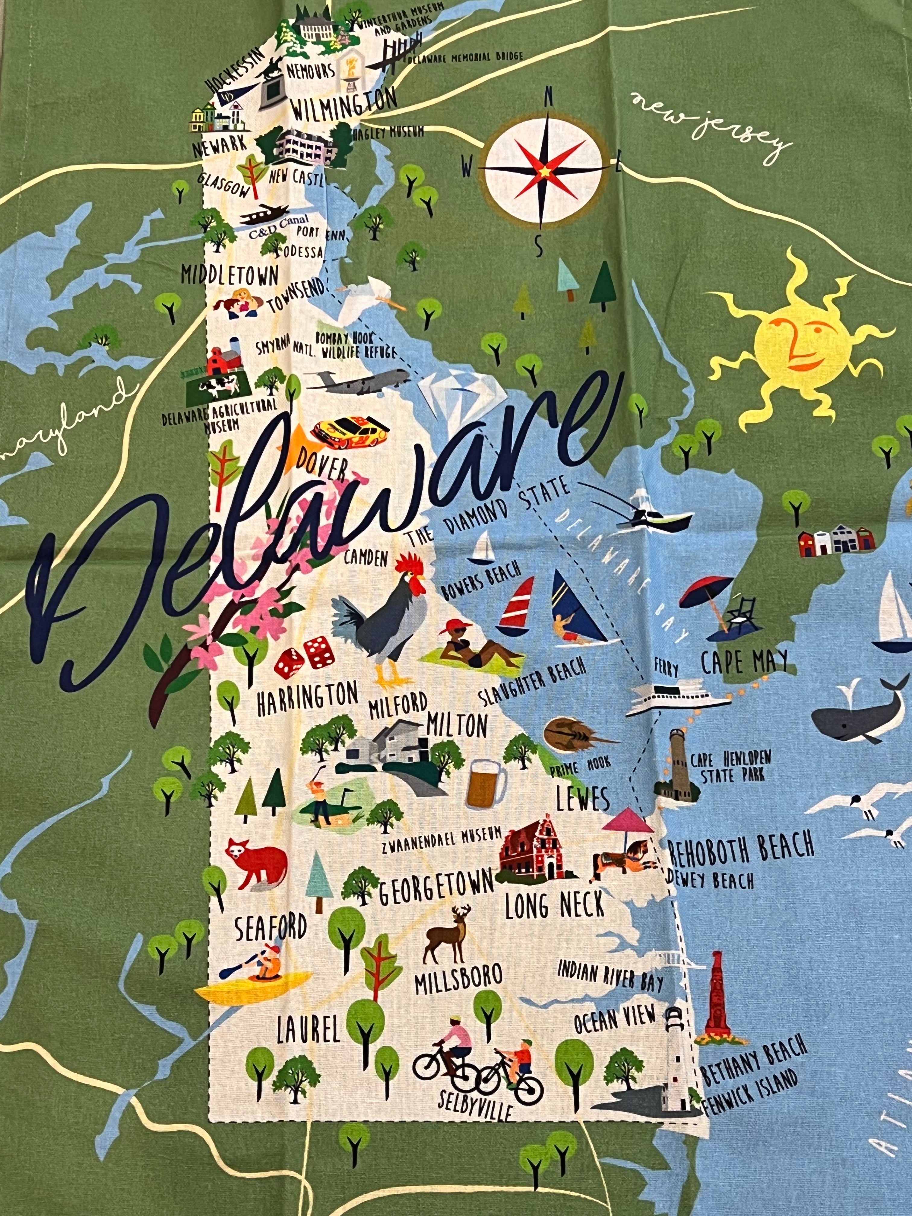 DELAWARE TEA TOWEL