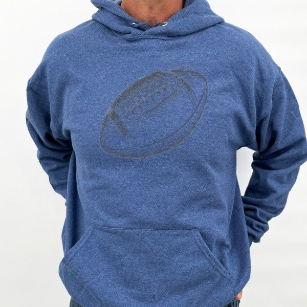 DISTRESSED FOOTBALL SWEATSHIRT