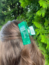 BIRDS CURSIVE HAIR CLAW CLIP