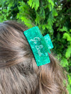 BIRDS CURSIVE HAIR CLAW CLIP