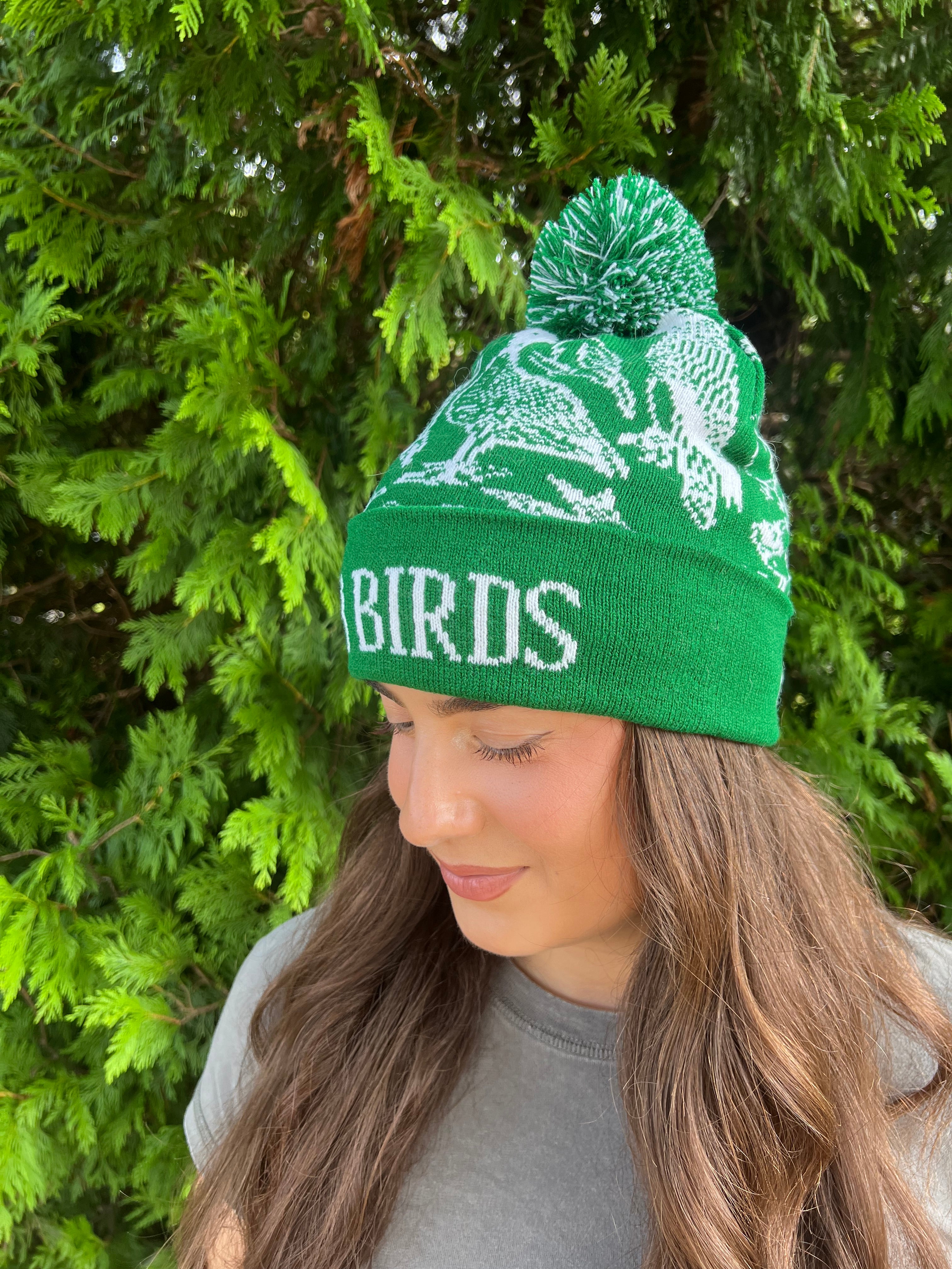 BIRDS FAN POM POM BEANIE
