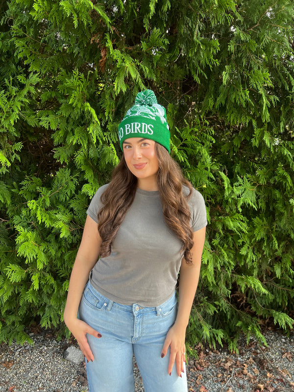 BIRDS FAN POM POM BEANIE