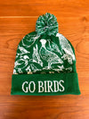 BIRDS FAN POM POM BEANIE