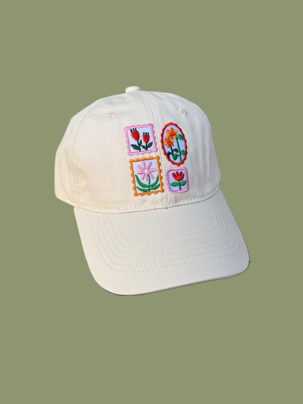 FLOWER STAMP HAT