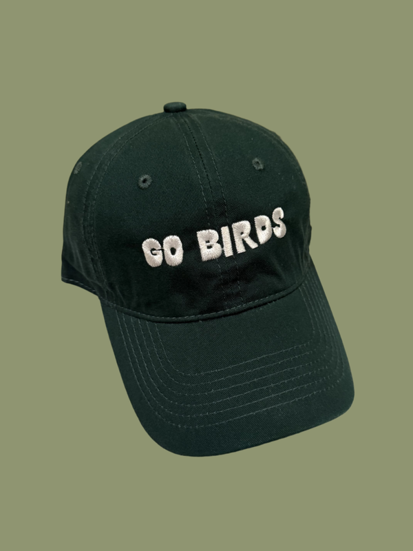 GO BIRD BUBBLE LETTER HAT