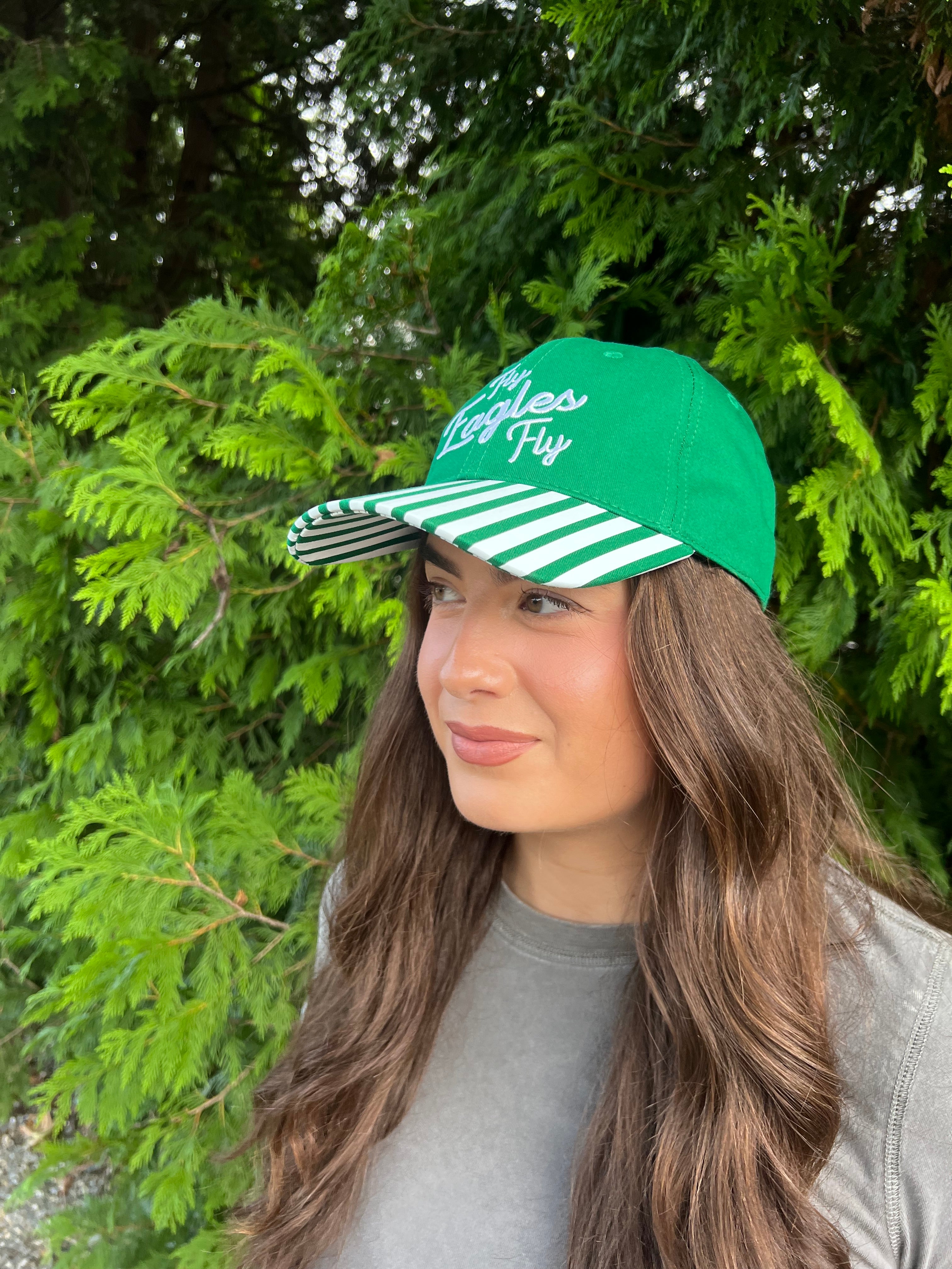STRIPED PHILLY FOOTBALL EMBROIDERED HAT