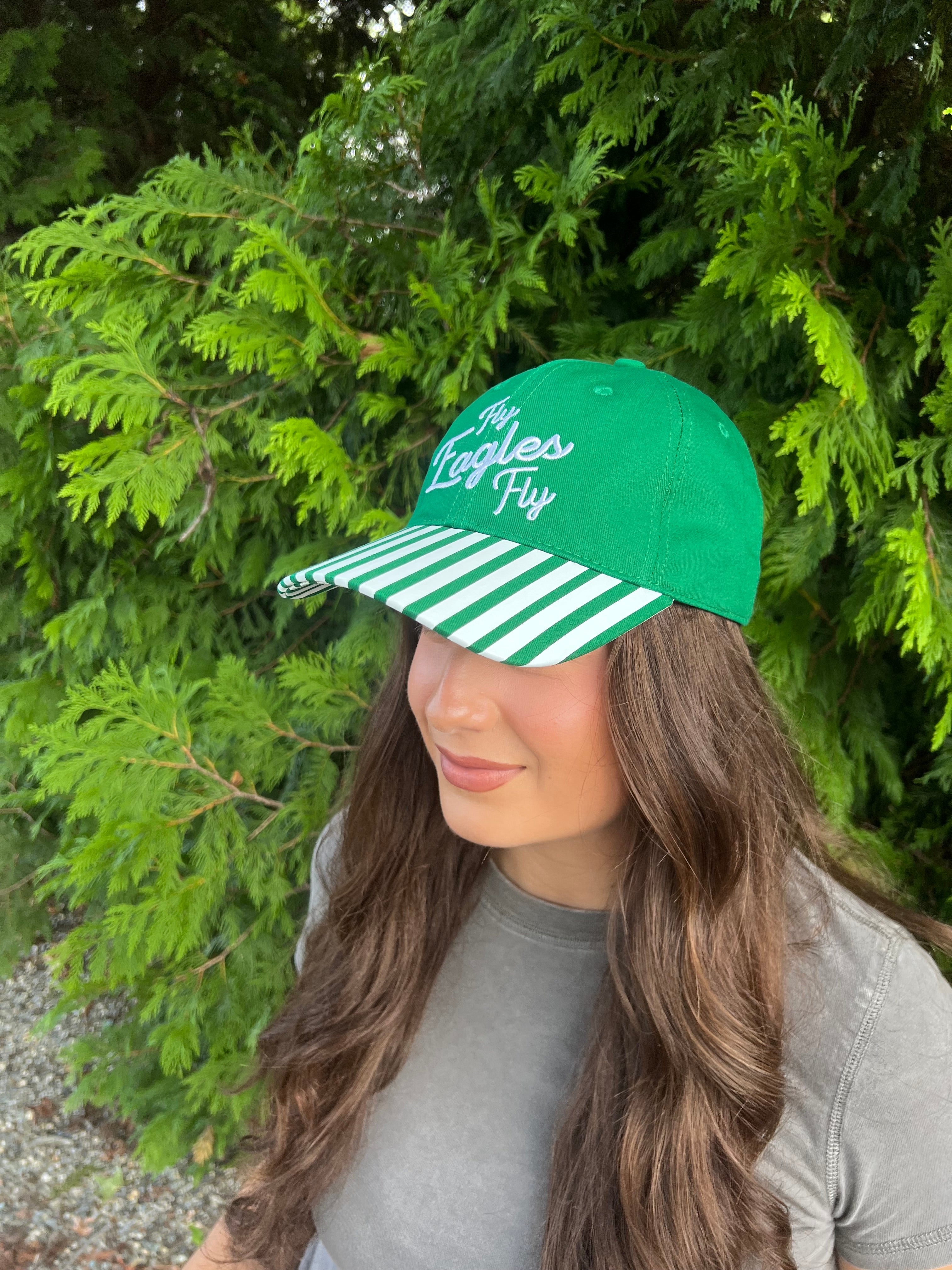 STRIPED PHILLY FOOTBALL EMBROIDERED HAT