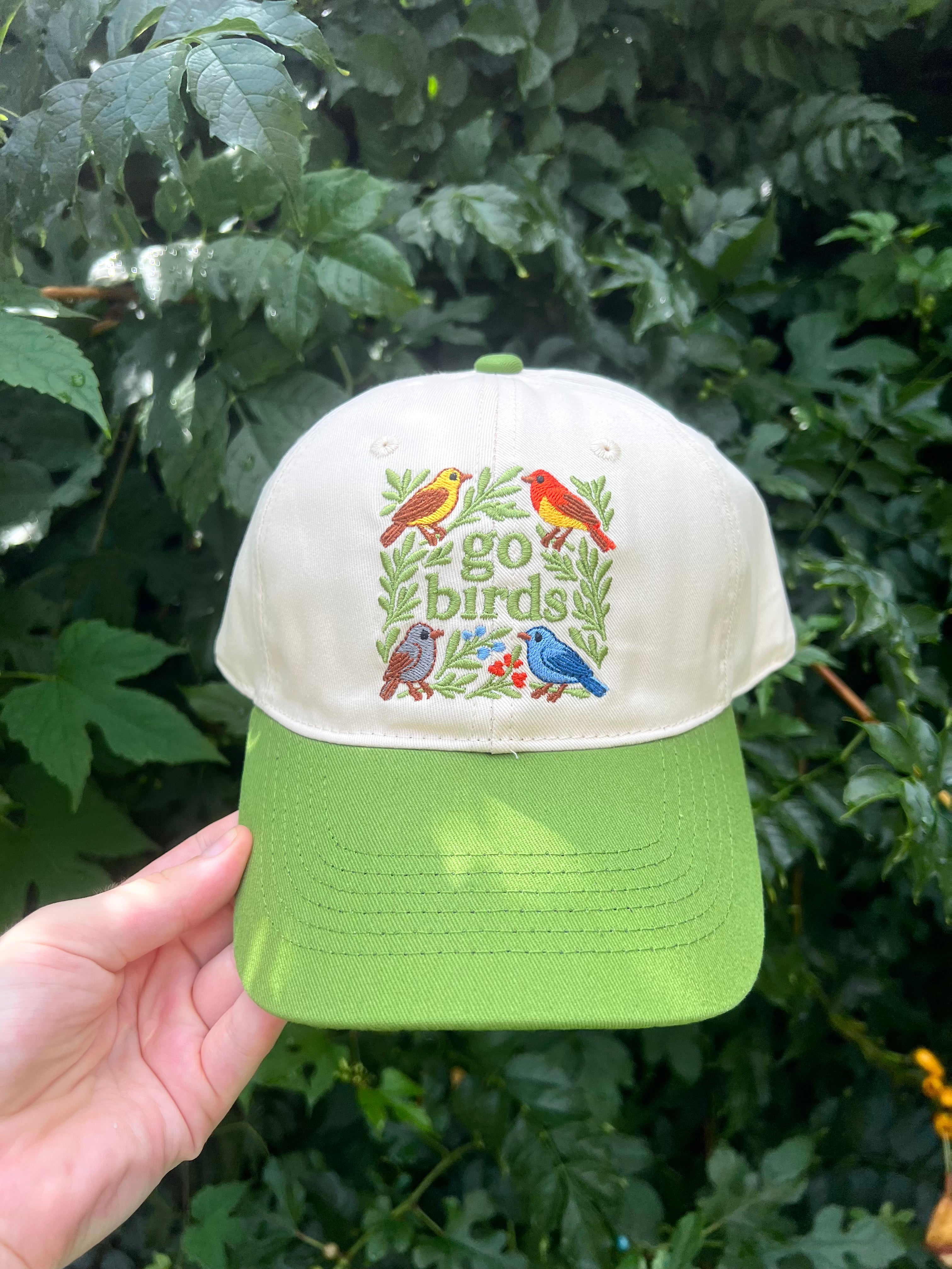 GO BIRD EMBROIDERED HAT