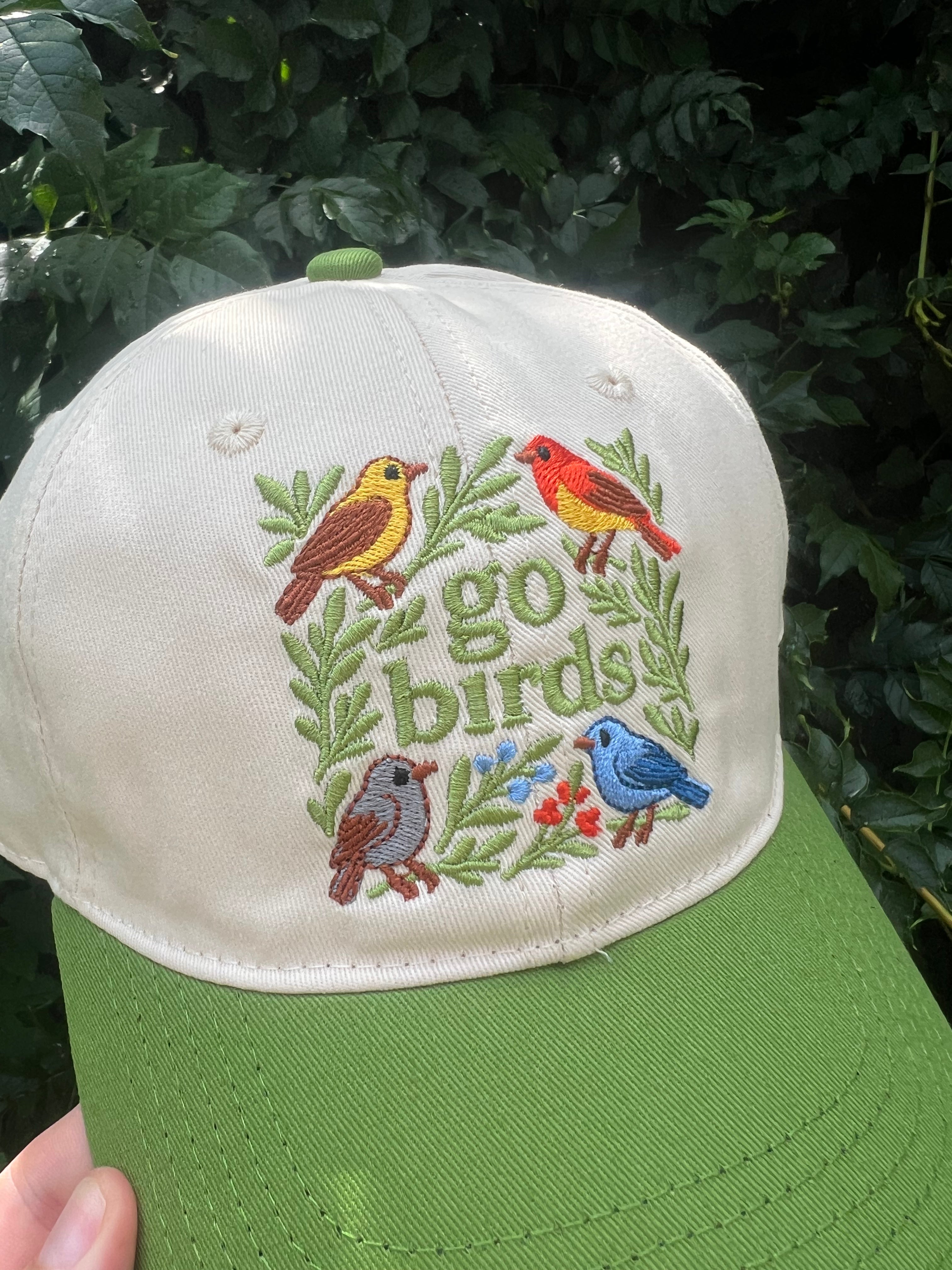 GO BIRD EMBROIDERED HAT