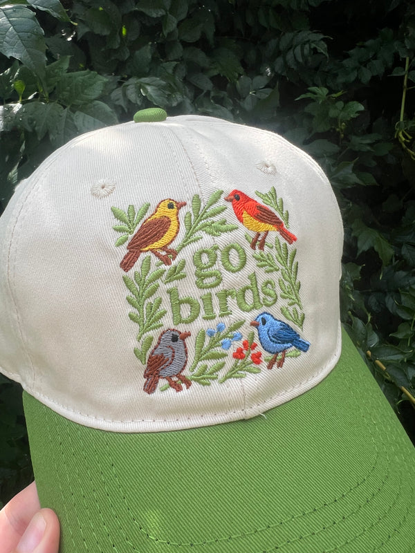 GO BIRD EMBROIDERED HAT