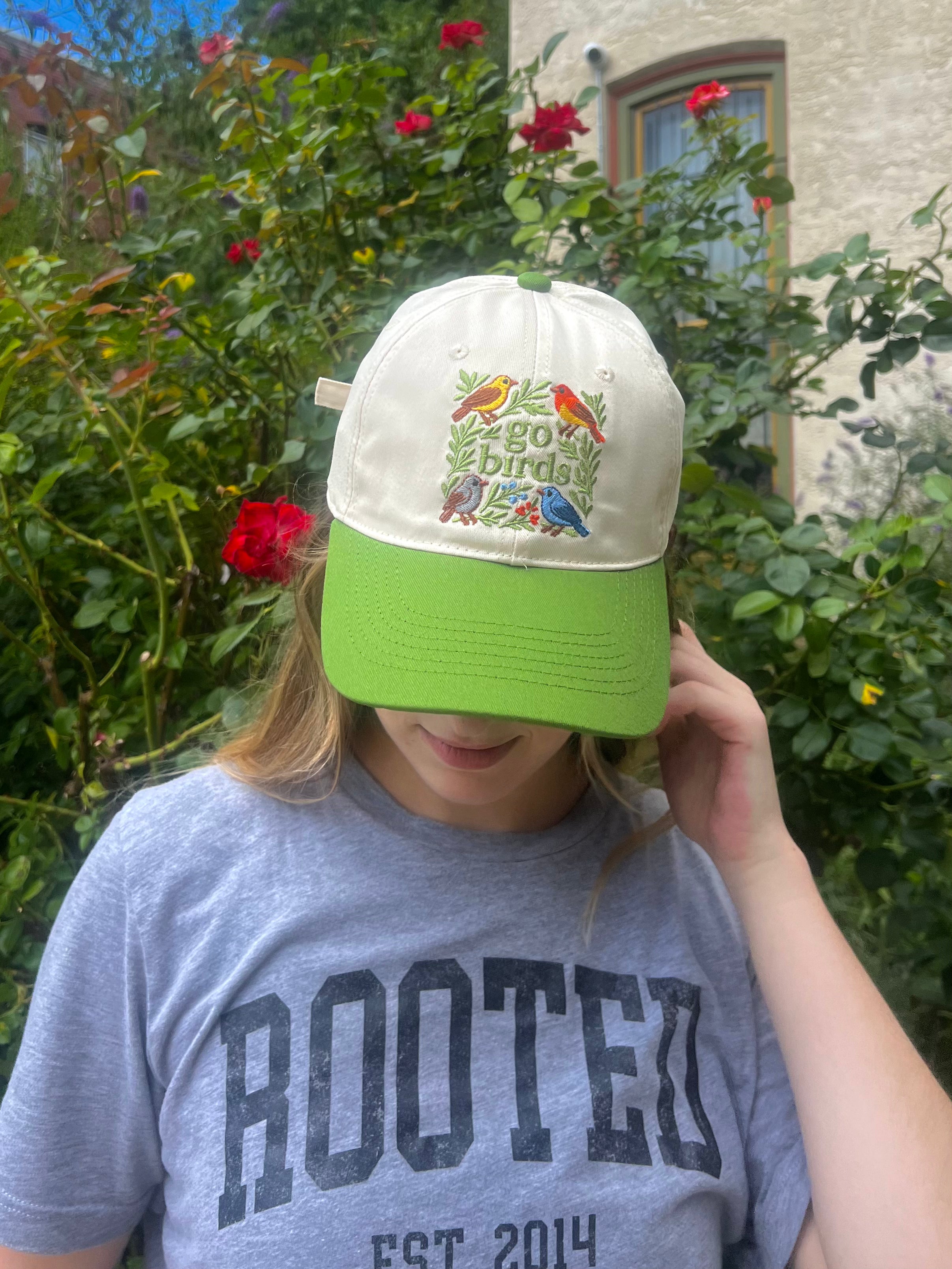 GO BIRD EMBROIDERED HAT