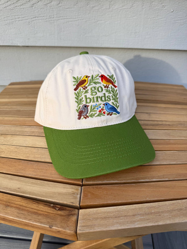 GO BIRD EMBROIDERED HAT