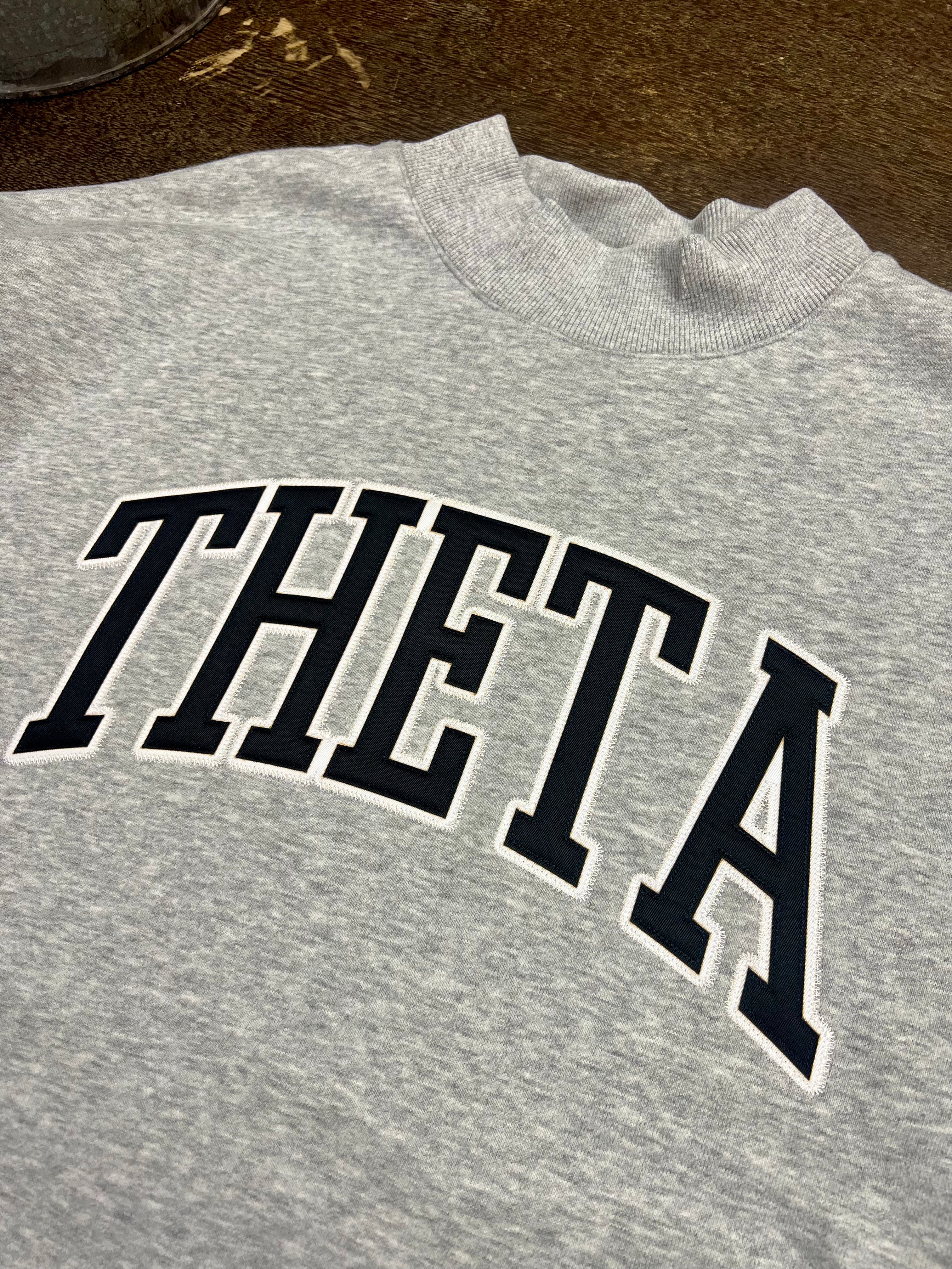 CAMPUS MOCK NECK SORORITY CREWNECK: KAPPA ALPHA THETA