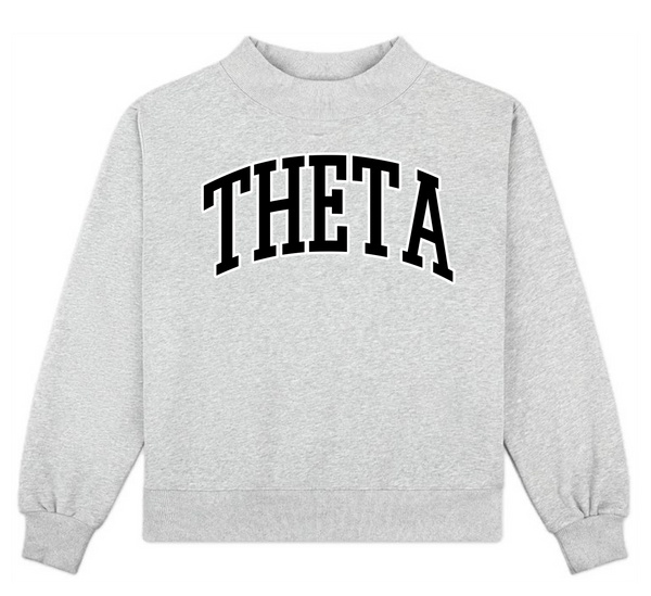 CAMPUS MOCK NECK SORORITY CREWNECK: KAPPA ALPHA THETA