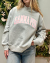 CAMPUS MOCK NECK SORORITY CREWNECK: GAMMA PHI