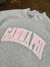 CAMPUS MOCK NECK SORORITY CREWNECK: GAMMA PHI
