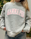 CAMPUS MOCK NECK SORORITY CREWNECK: GAMMA PHI