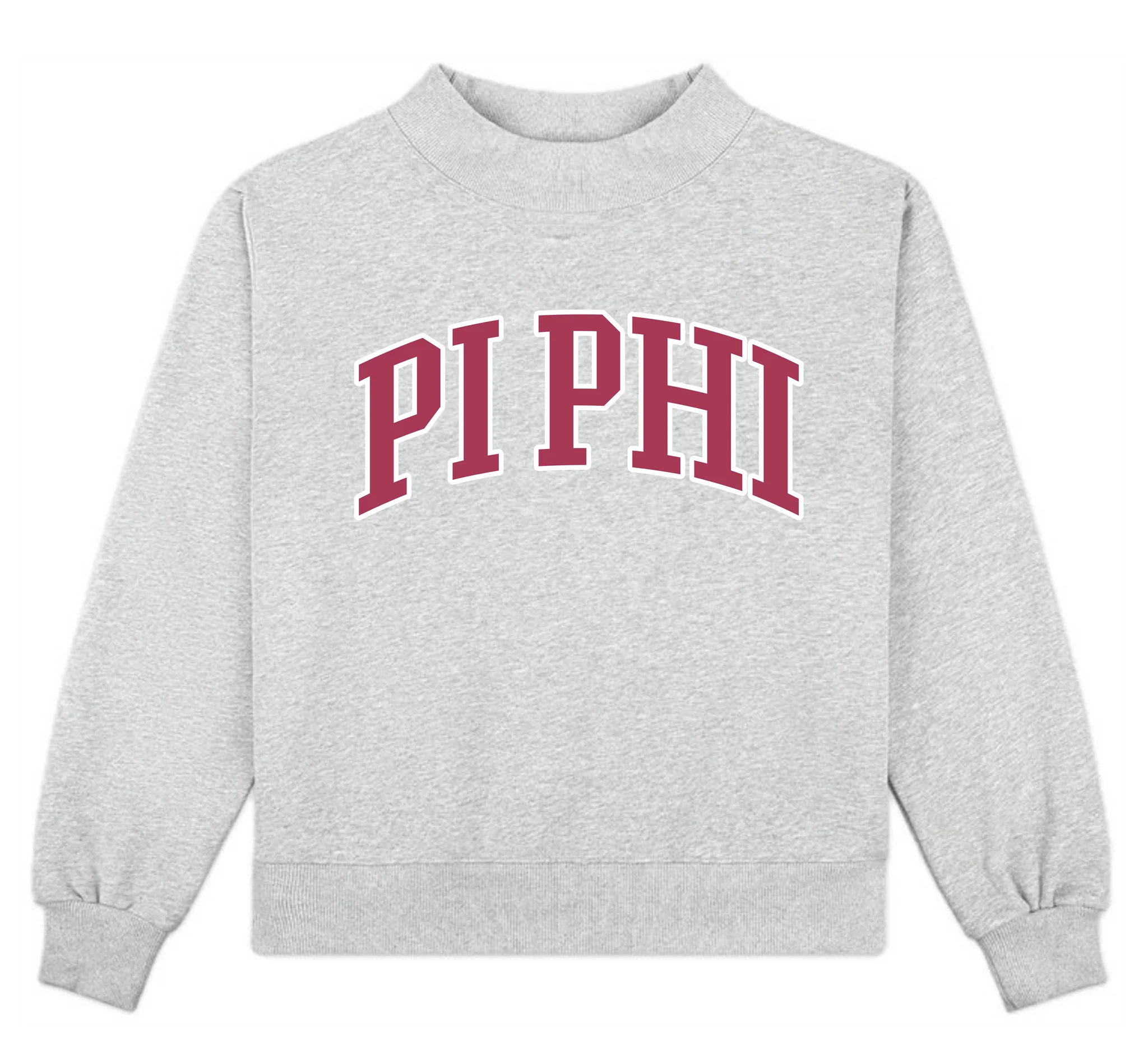 CAMPUS MOCK NECK SORORITY CREWNECK: PI BETA PHI