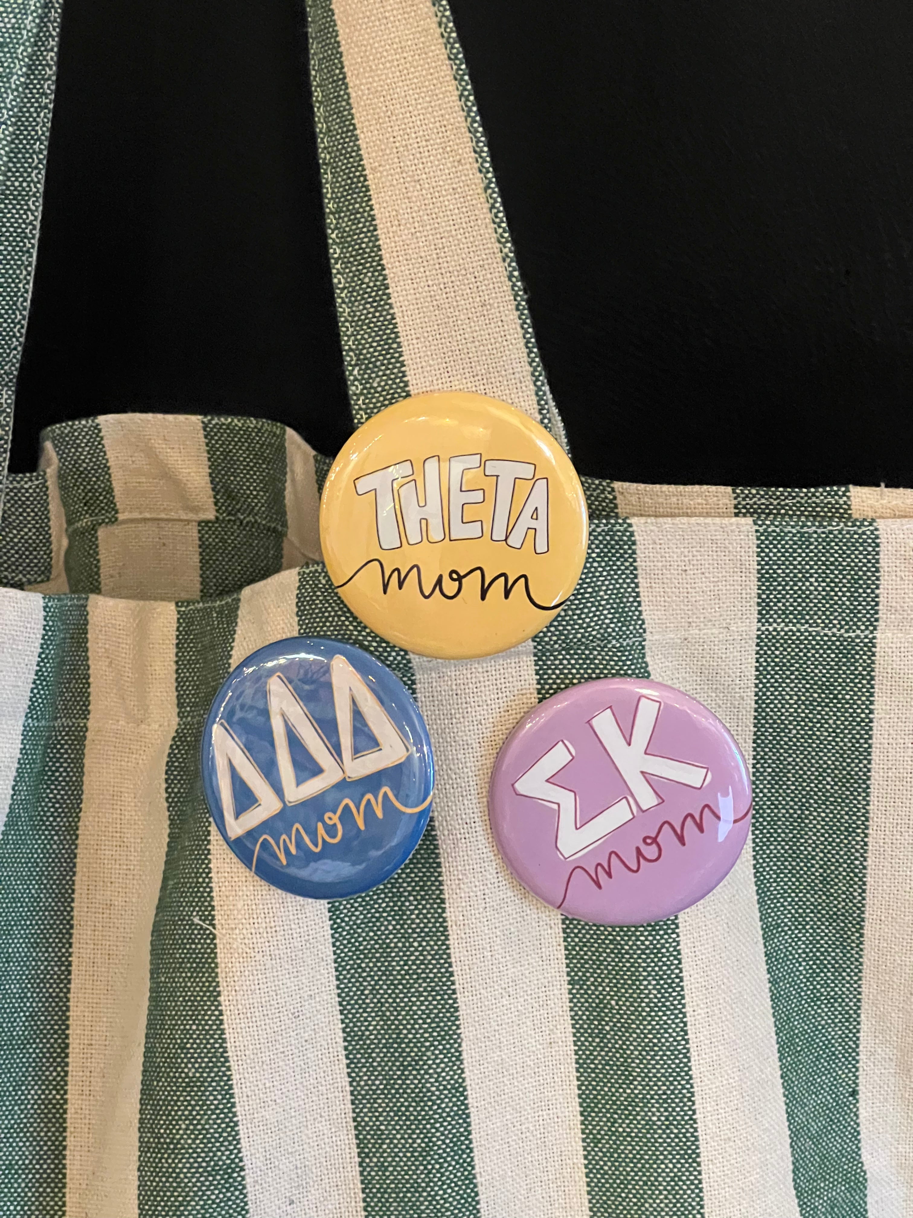 SORORITY MOM GAMEDAY BUTTONS