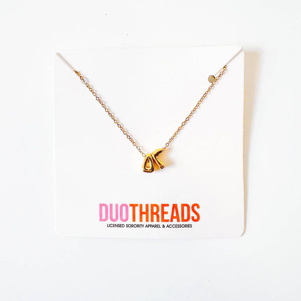 BUBBLE LETTER SORORITY NECKLACE