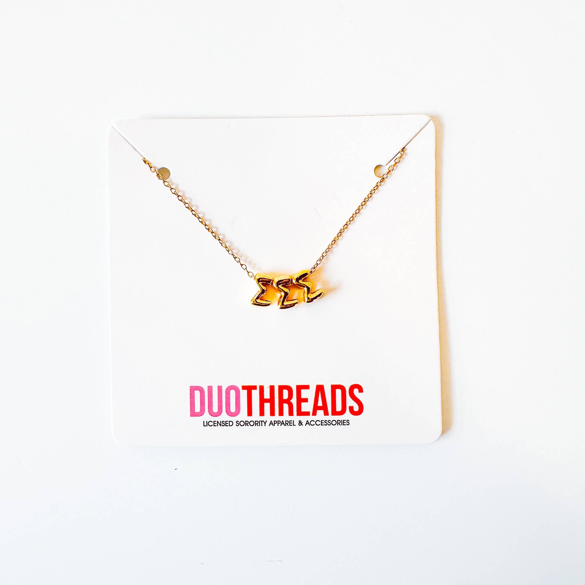 BUBBLE LETTER SORORITY NECKLACE