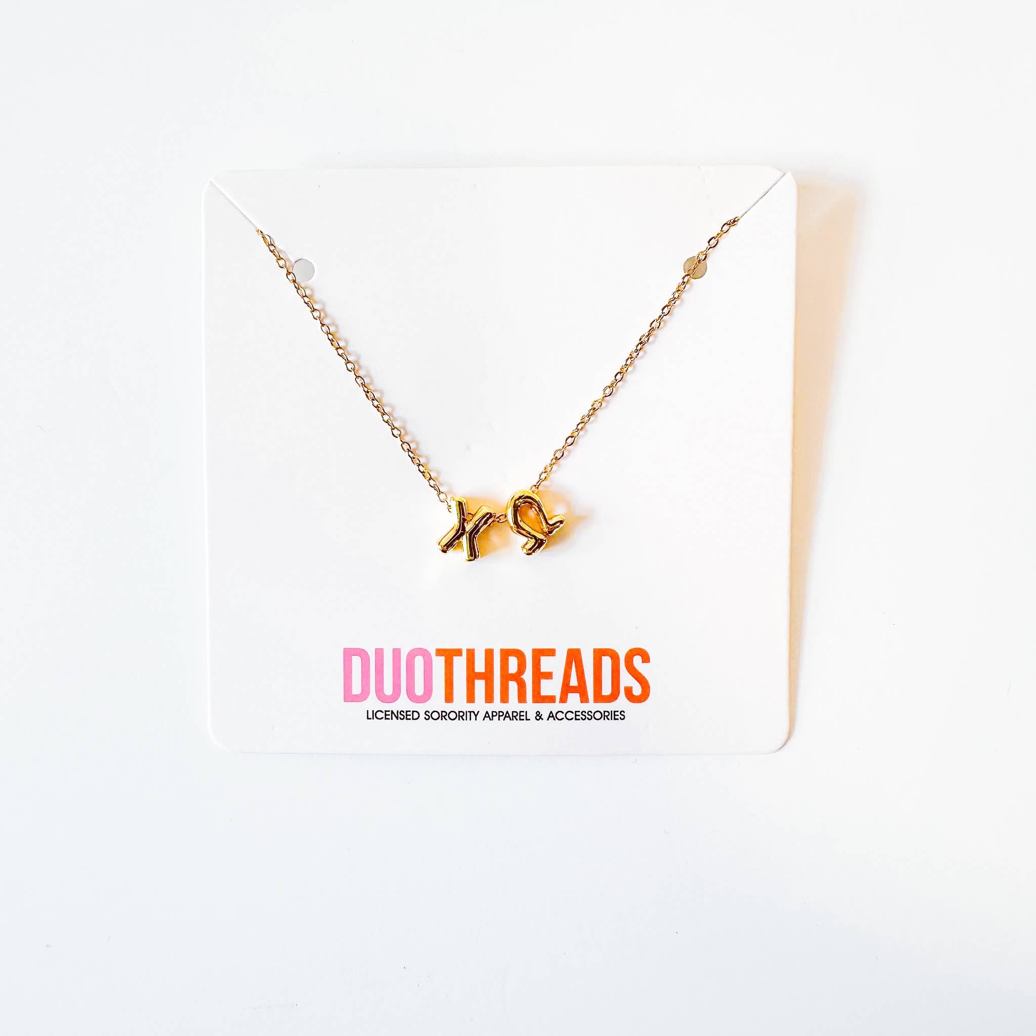 BUBBLE LETTER SORORITY NECKLACE