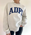 CAMPUS MOCK NECK SORORITY CREWNECK: CHI OMEGA