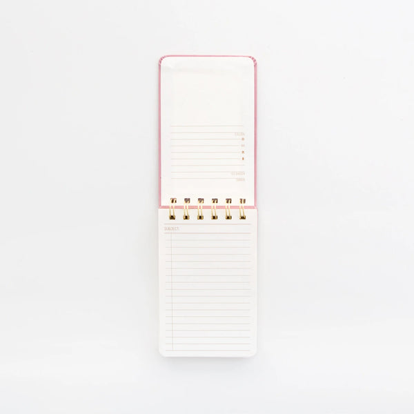 TWIN WIRE CLOTH COVERED NOTEPAD