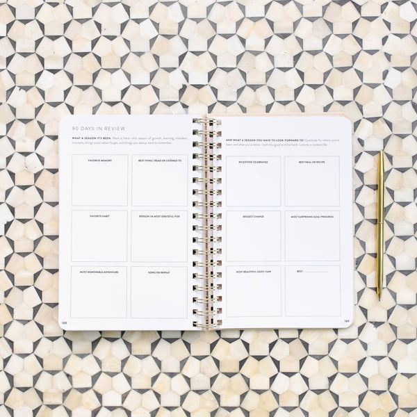 FRESH START DAILY GOAL PLANNER | NATURAL SPIRAL | UNDATED