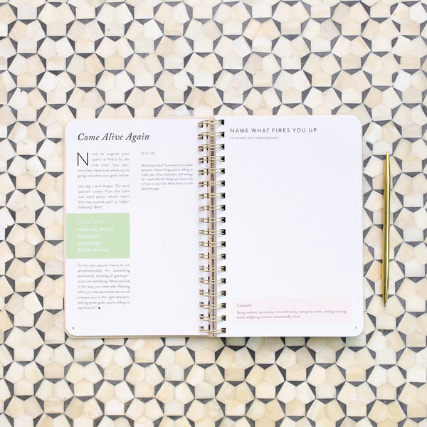 FRESH START DAILY GOAL PLANNER | NATURAL SPIRAL | UNDATED