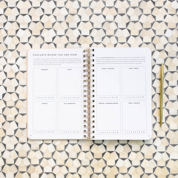 FRESH START DAILY GOAL PLANNER | NATURAL SPIRAL | UNDATED