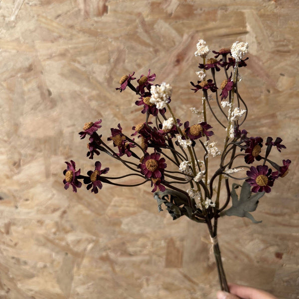 13" TALL FAUX DRIED DAISIES BUNCH