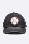 CHENILLE BASEBALL PATCH DENIM CAP
