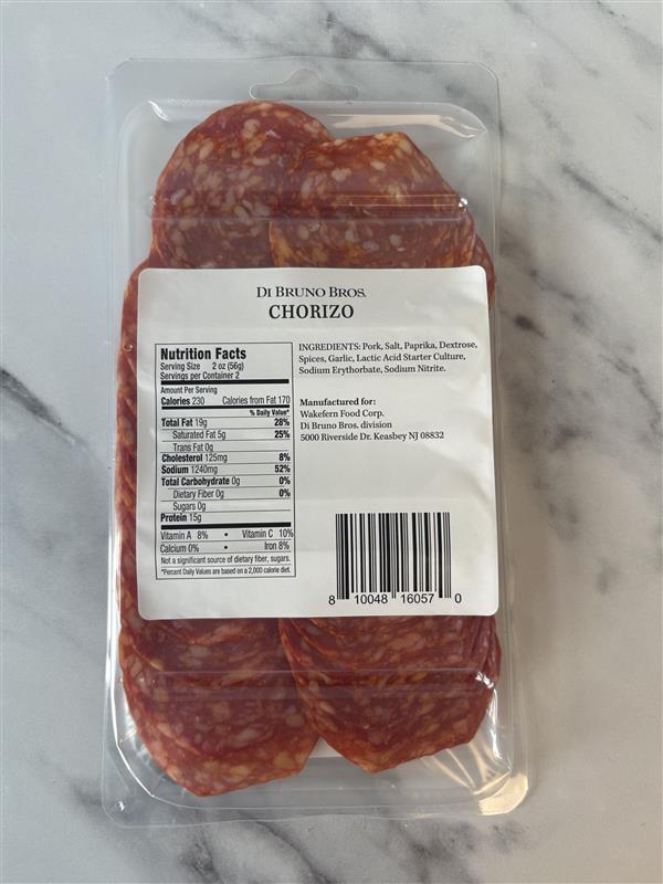 SLICED CHORIZO