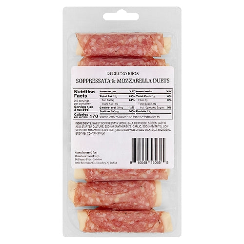 SOPPRESSATA & MOZZARELLA ROLL DUETS
