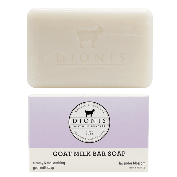 DIONIS LAVENDER BLOSSOM GOAT MILK BAR SOAP, 6 OZ