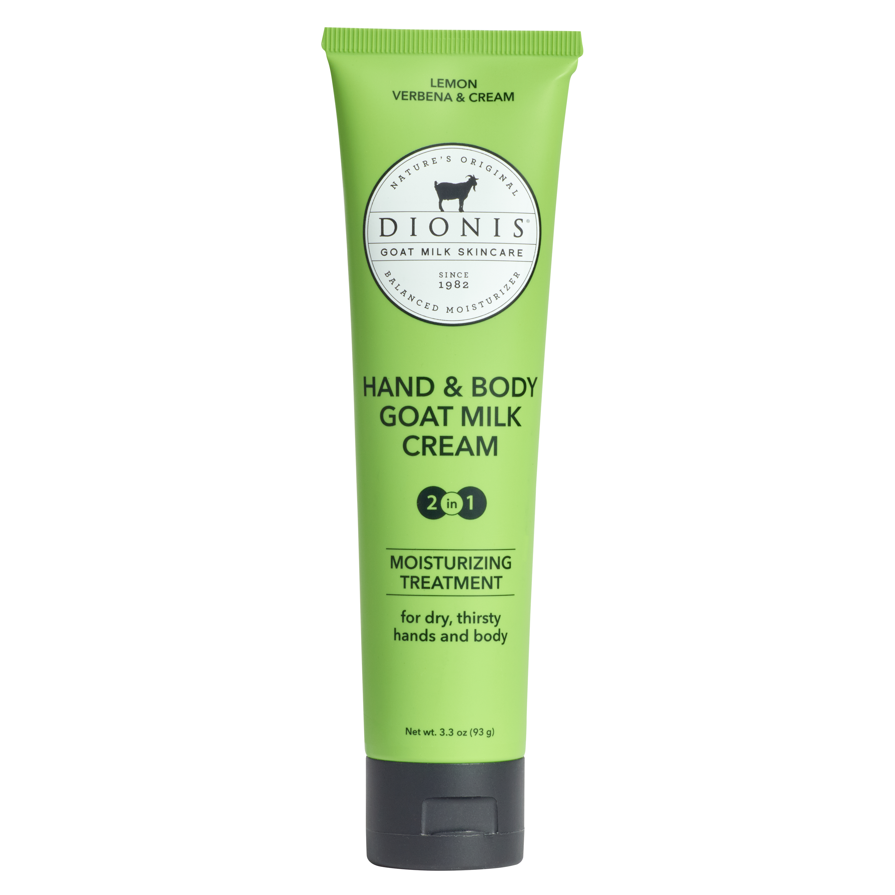 3.3OZ DIONIS LEMON VERBENA & CREAM HAND & BODY GOAT MILK CREAM