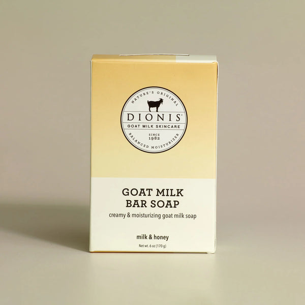 DIONIS MILK & HONEY GOAT MILK BAR SOAP, 6 OZ