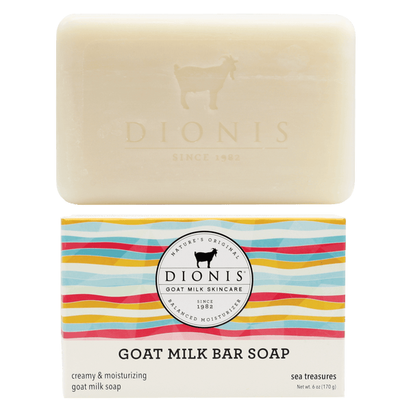 DIONIS SEA TREASURES GOAT MILK BAR SOAP, 6 OZ