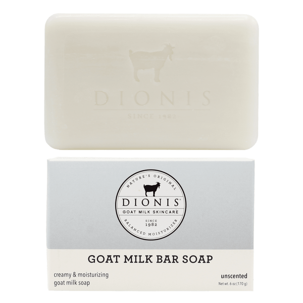 DIONIS UNSCENTED GOAT MILK BAR SOAP, 6 OZ