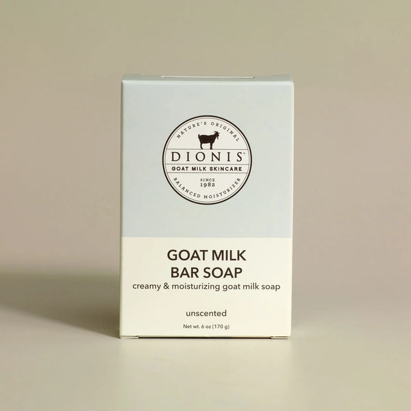 DIONIS UNSCENTED GOAT MILK BAR SOAP, 6 OZ