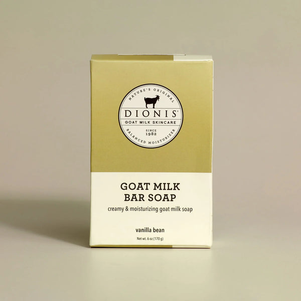 DIONIS VANILLA BEAN GOAT MILK BAR SOAP, 6 OZ