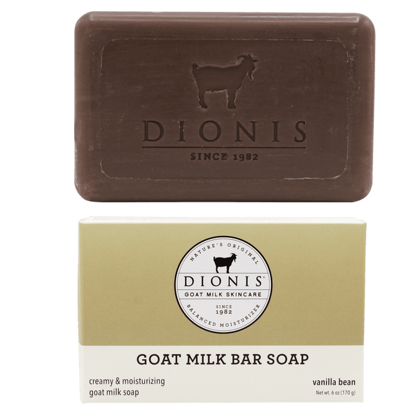 DIONIS VANILLA BEAN GOAT MILK BAR SOAP, 6 OZ