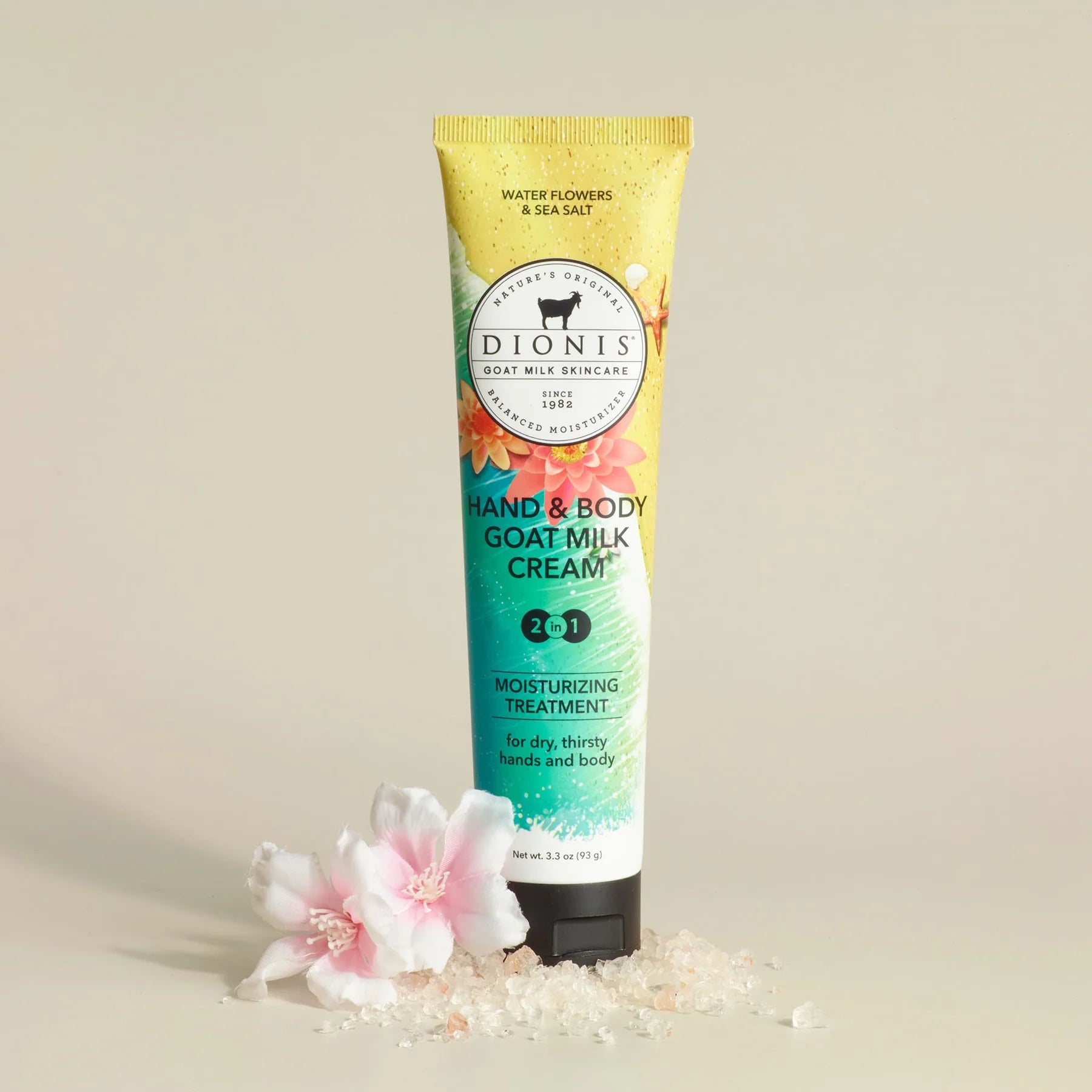 3.3OZ WATER FLOWERS & SEA SALT HAND CREAM