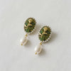 ARTISAN FLORAL PEARL DANGLES