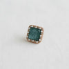 BLUE CUBIC ZIRCONIA GEOMETRIC STUDS