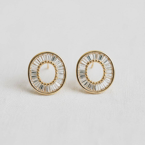 CHIC GEOMETRIC CIRCLE DROP EARRINGS