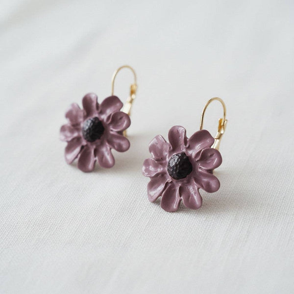 RENAISSANCE ENAMEL FLOWER EARRINGS