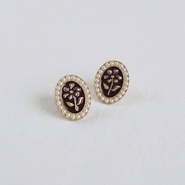 ELEGANT FLORAL DROP EARRINGS