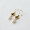 VINTAGE-STYLE GREEN GEMSTONE DROP EARRINGS